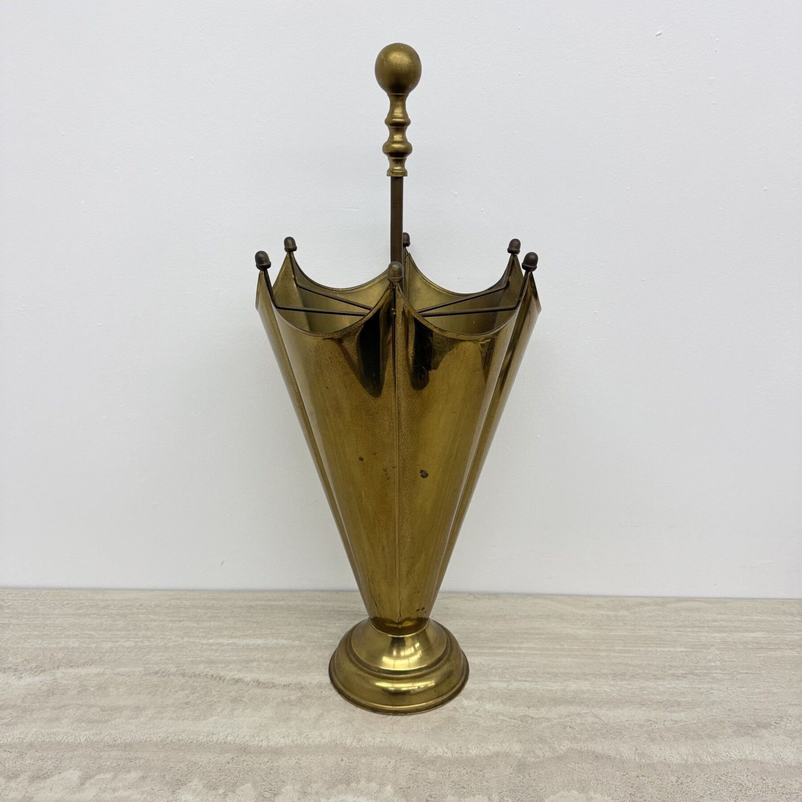Mid Century Design Messing Paraplubak, Jaren 1970 photo for sale