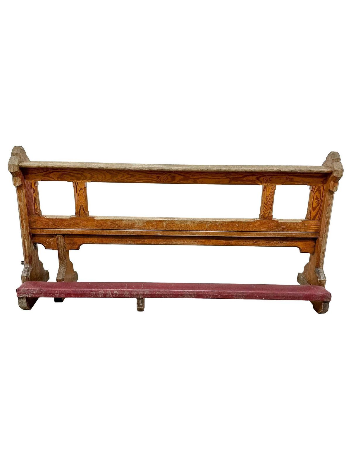 Antique Gothic Revival Victorian Double Prayer Kneeler (Prie Dieu)   Pitch Pine Mid 19th Century photo furniture