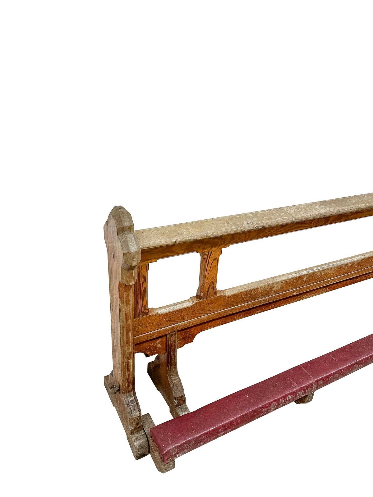 Antique Gothic Revival Victorian Double Prayer Kneeler (Prie Dieu)   Pitch Pine Mid 19th Century photo Furniture