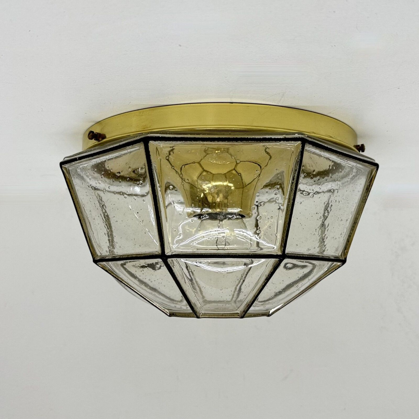 Limburg Glashütte Plafondlamp, Jaren 1970