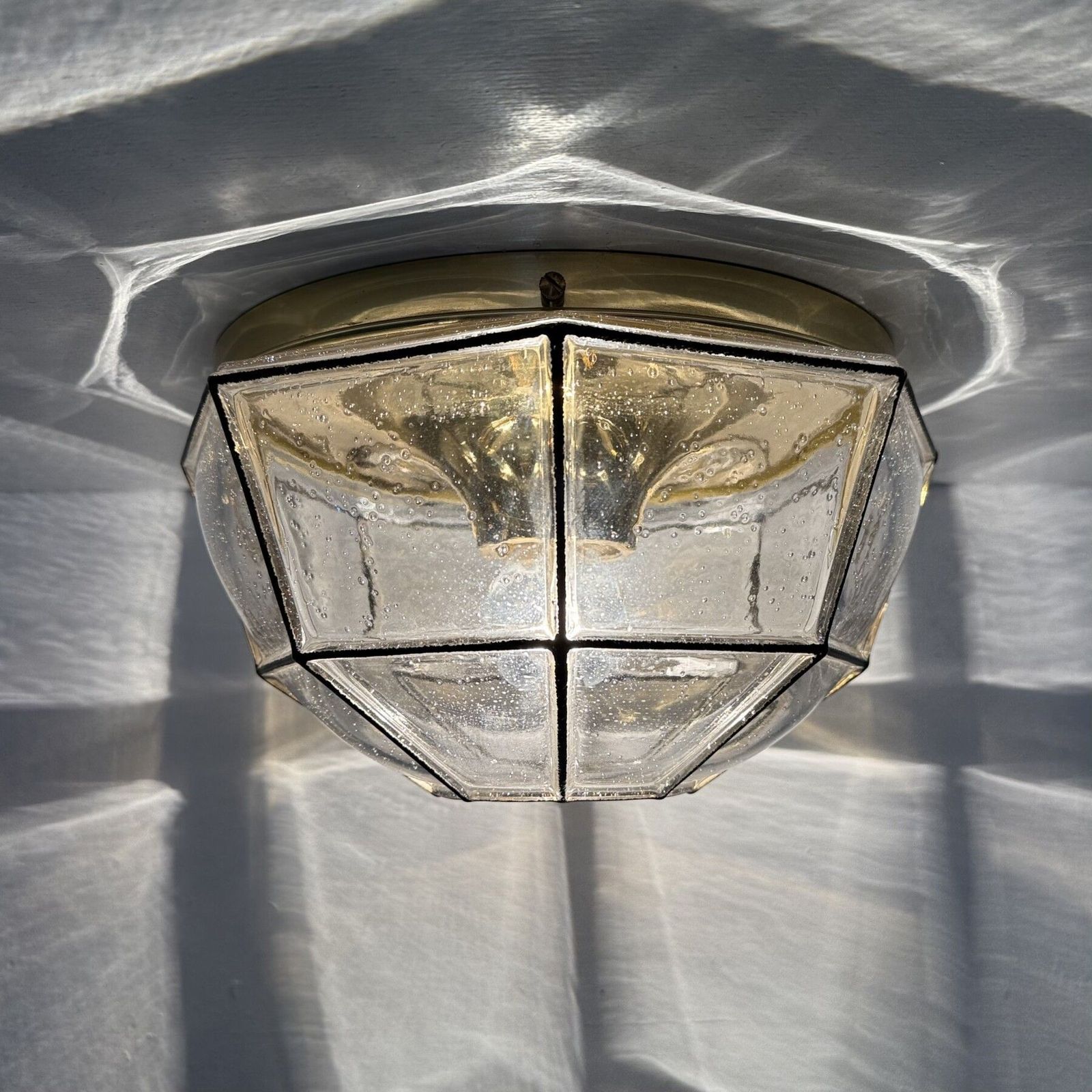 Limburg Glashütte Plafondlamp, Jaren 1970 photo furniture
