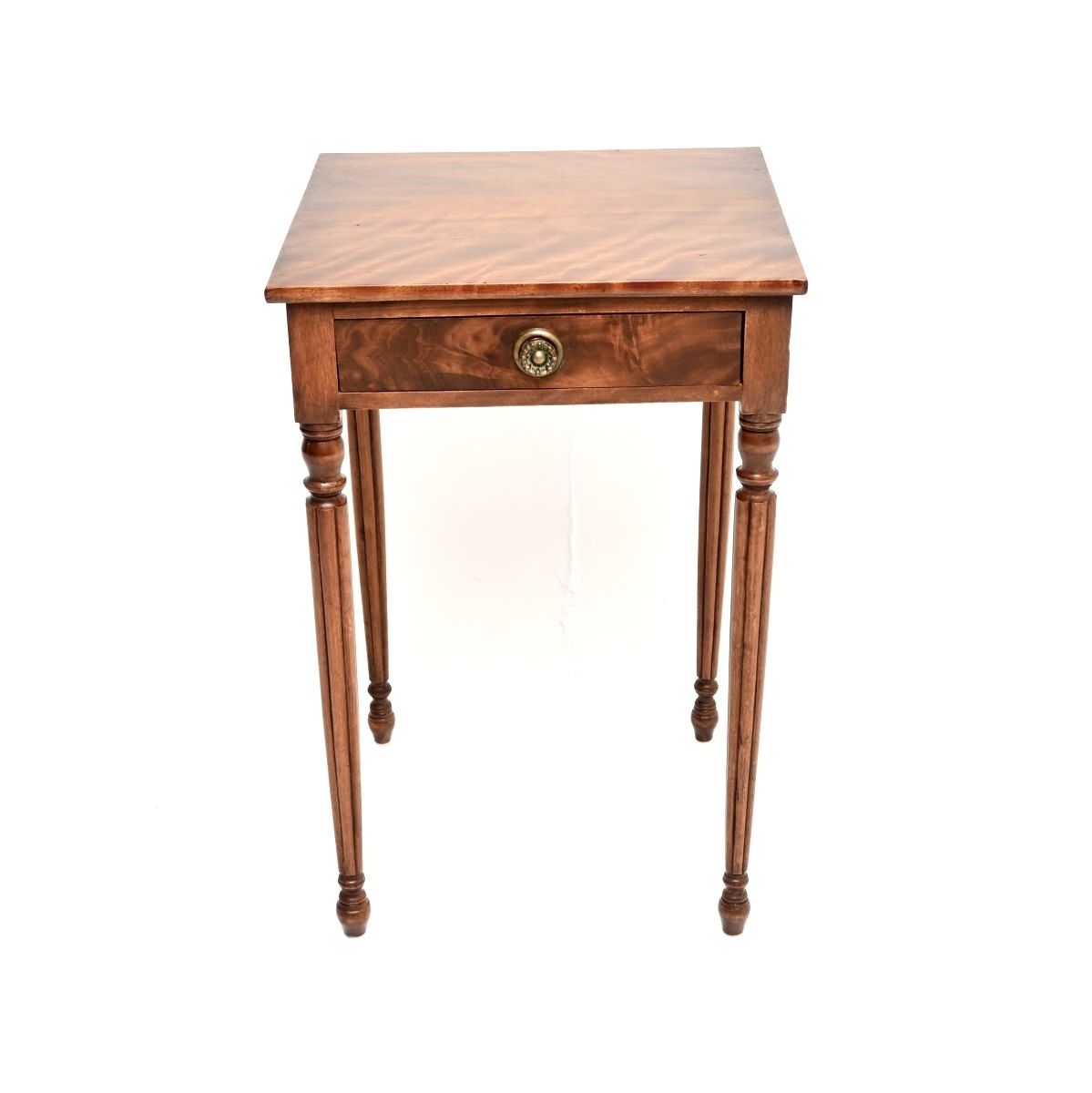 Antique Georgian Period Walnut Side Table photo furniture