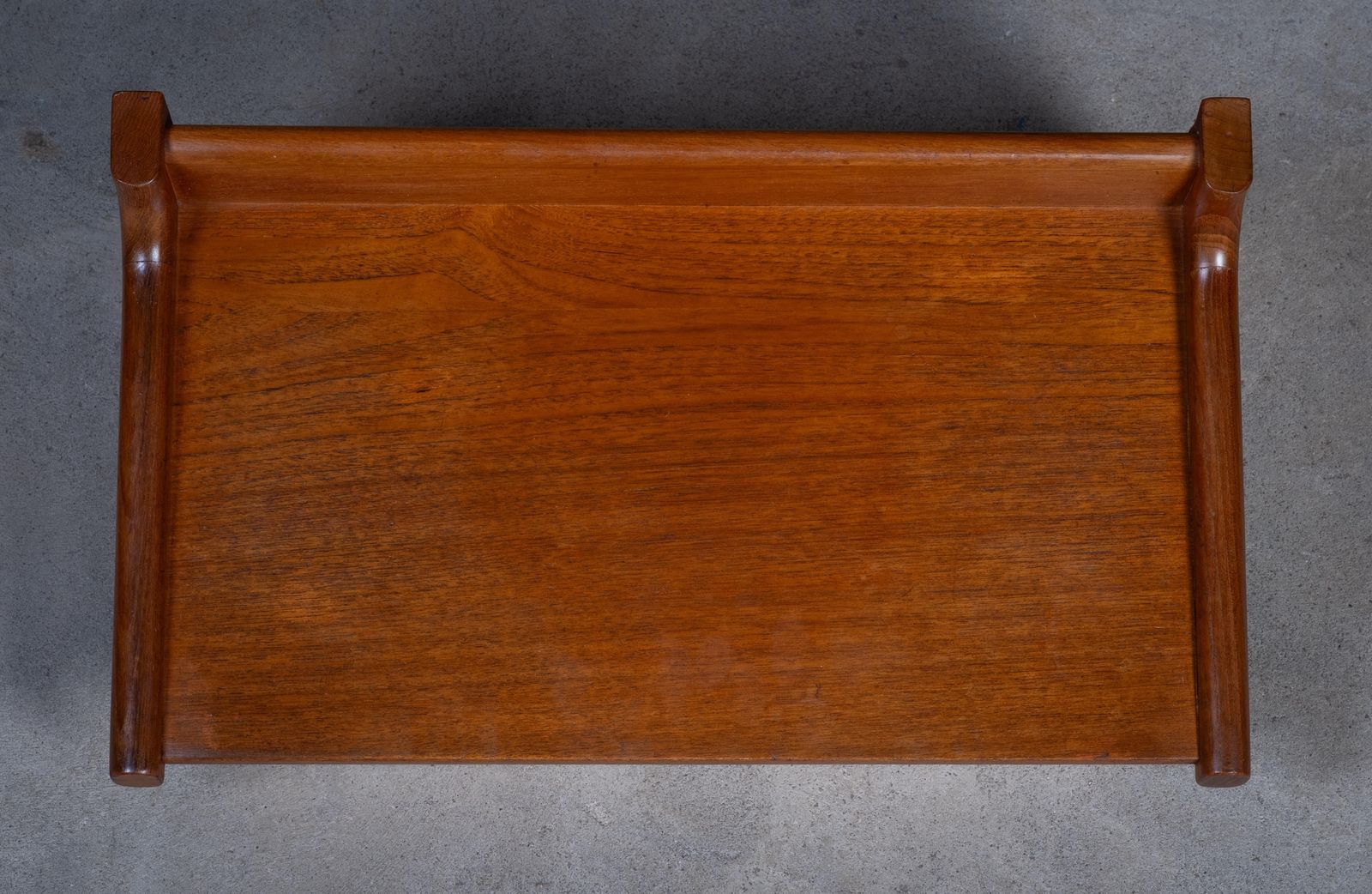 Pair Of Wall Mounted Teak Bedside Tables, Attributed To Børge Mogensen, 1950s photo vintage