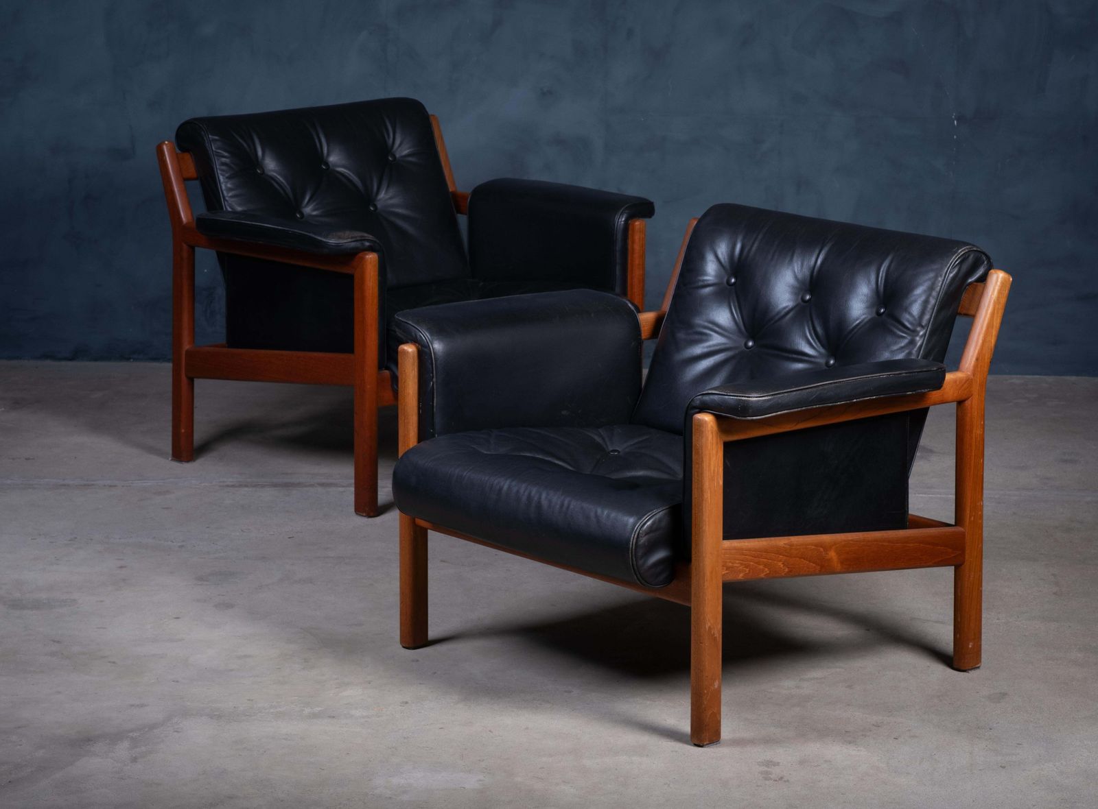 Karl Erik Ekselius Armchairs / Lounge Chair In Teak, Sweden, 1960s photo for sale