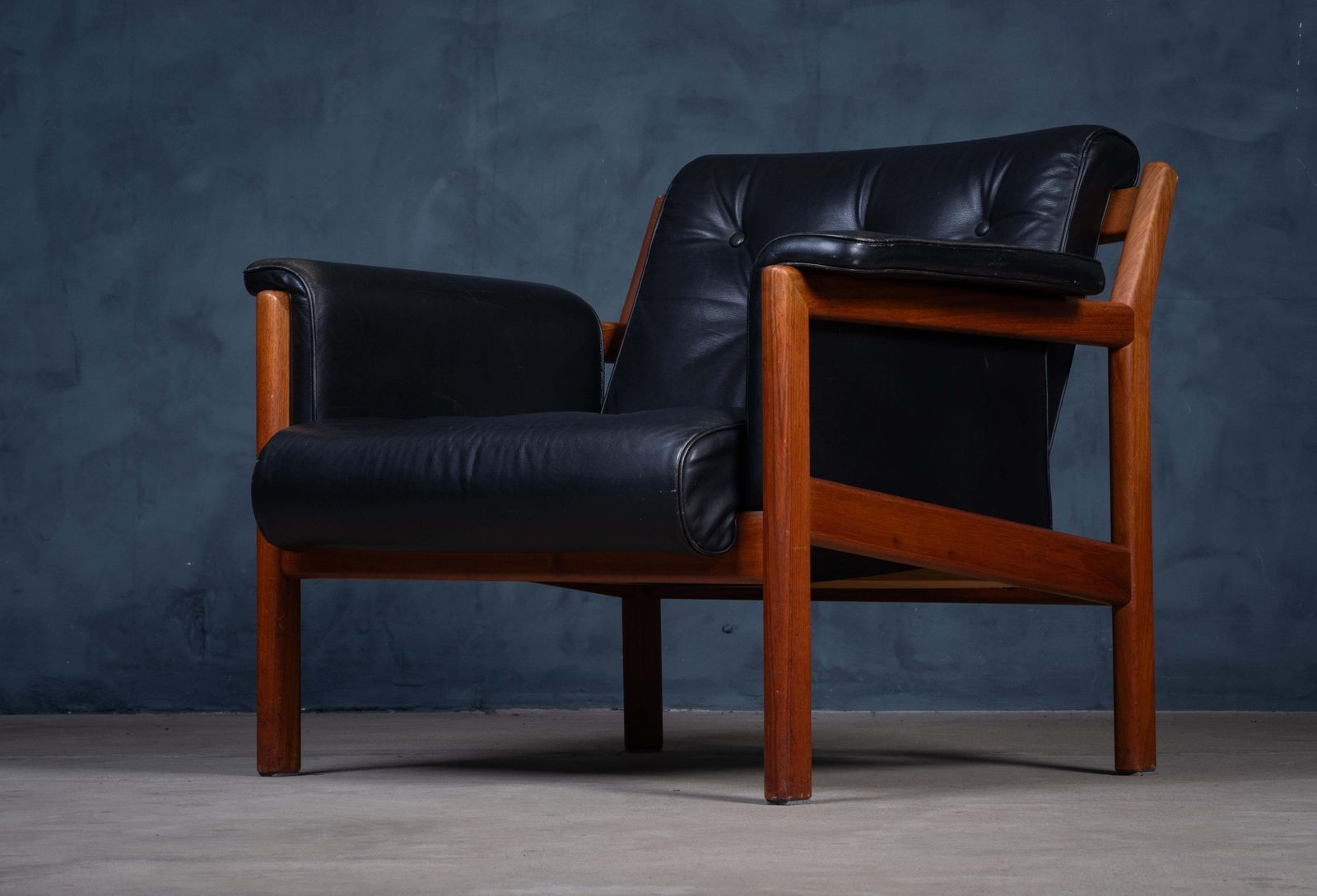 photo vinterior Karl Erik Ekselius Armchairs / Lounge Chair In Teak, Sweden, 1960s