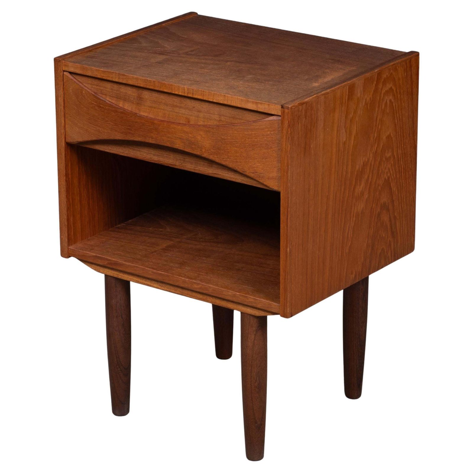 Teak Bedside / Side Table By Niels Clausen, 1960s