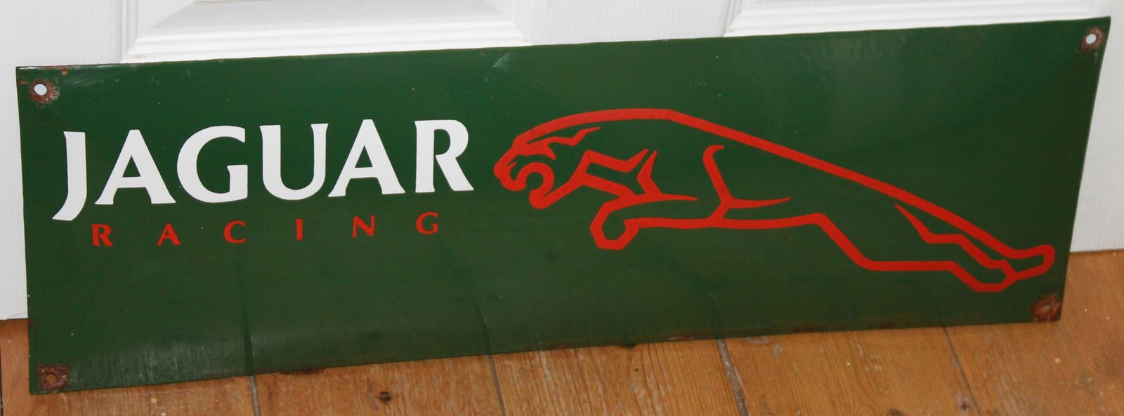 Jaguar Garage Auto Advertising Porcelain Sign Leaper Frederick Gordon Crosby E Type Xjs Car Workshop photo furniture