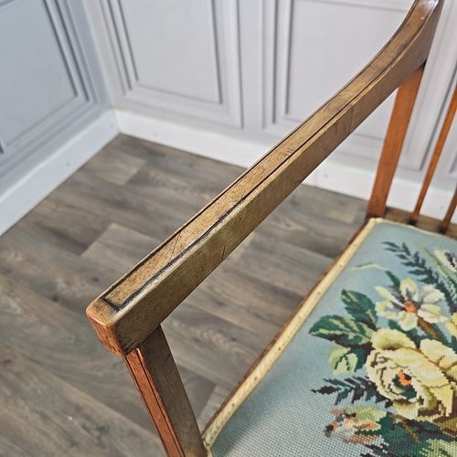 Antique Wooden Carver Armchair Fireside Lounge Chair Satin Wood Arts & Crafts photo buy