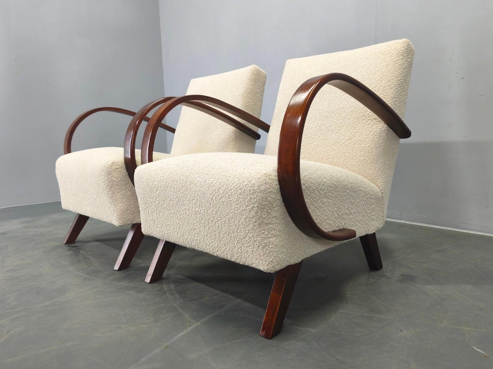 Pair Of Halabala Art Deco Armchairs, 1940s photo Furniture