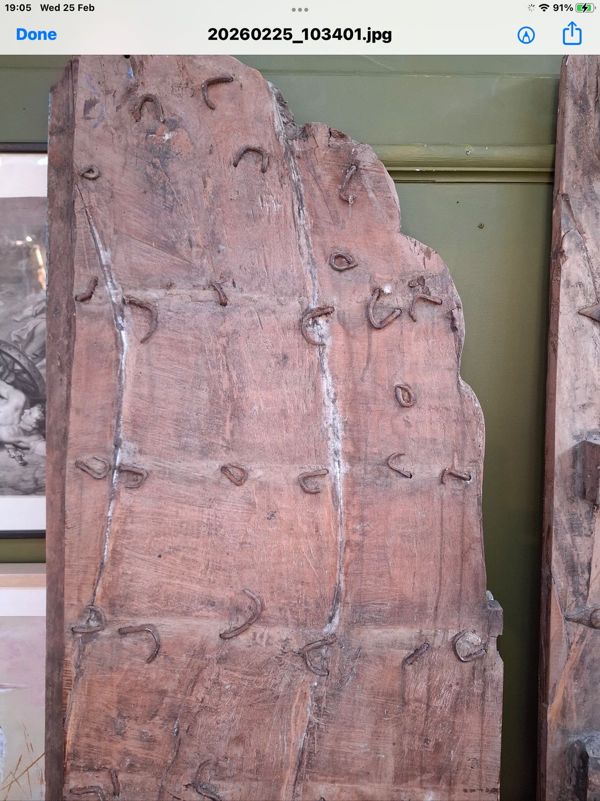 photo furniture 19th Century Large Indian Sal Wood Carved Doors