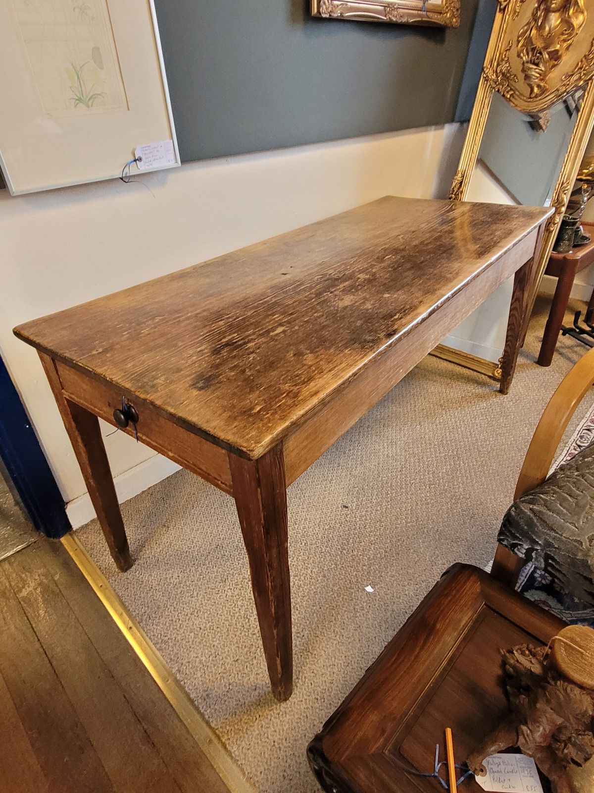 19th Century French Cherrywood / Fruitwood Farmhouse Table