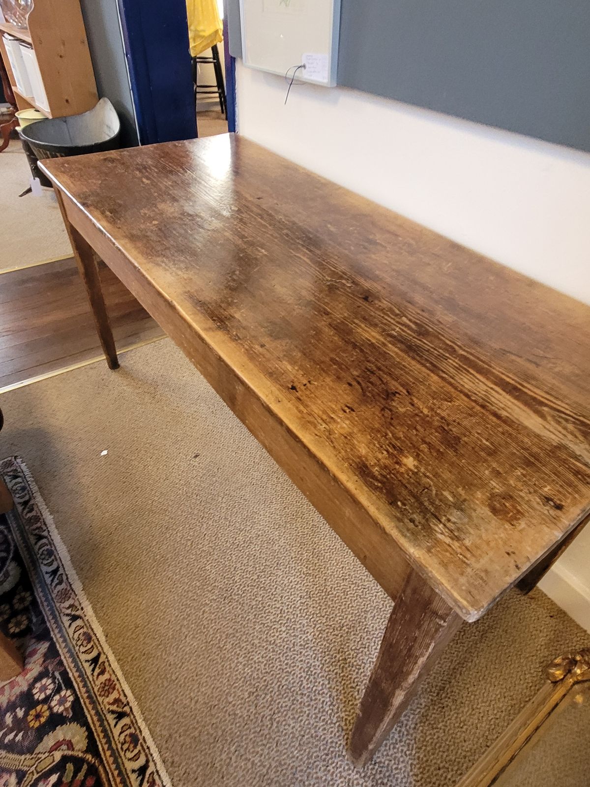 19th Century French Cherrywood / Fruitwood Farmhouse Table photo buy