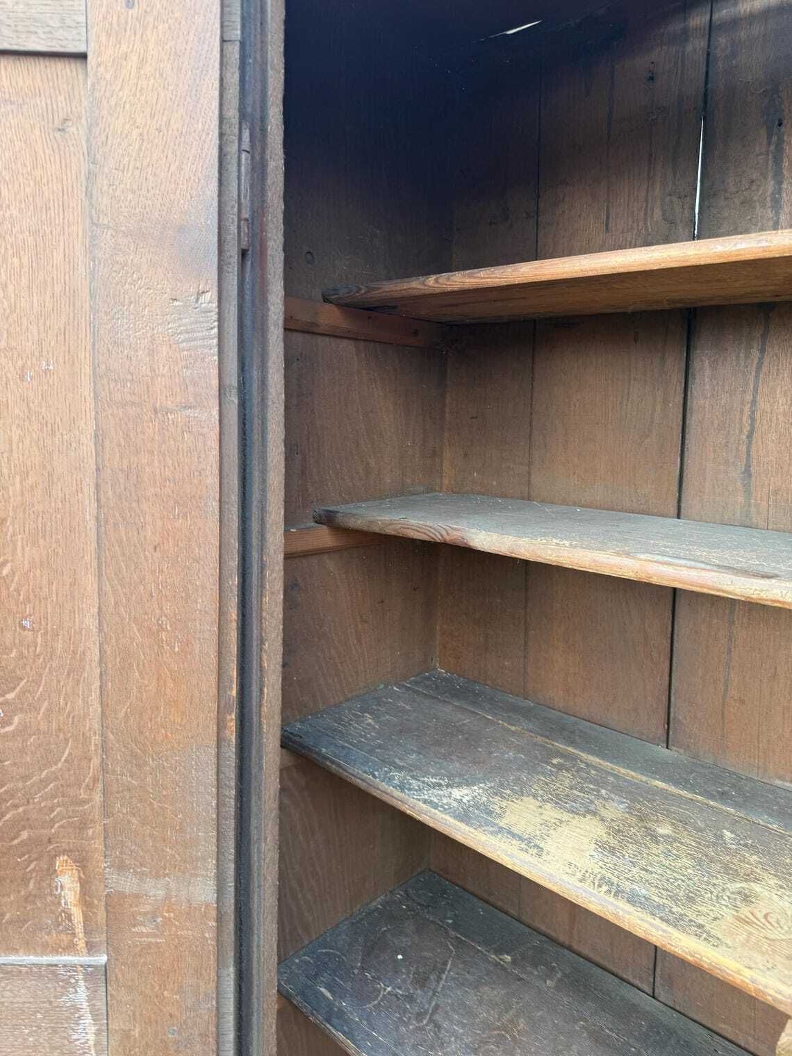 Cupboard   Large Victorian Oak Cupboard photo vintage