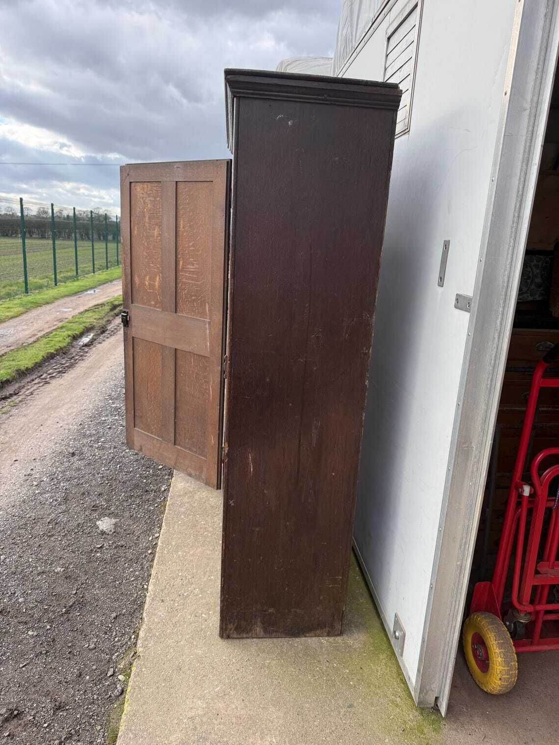photo for sale Cupboard   Large Victorian Oak Cupboard