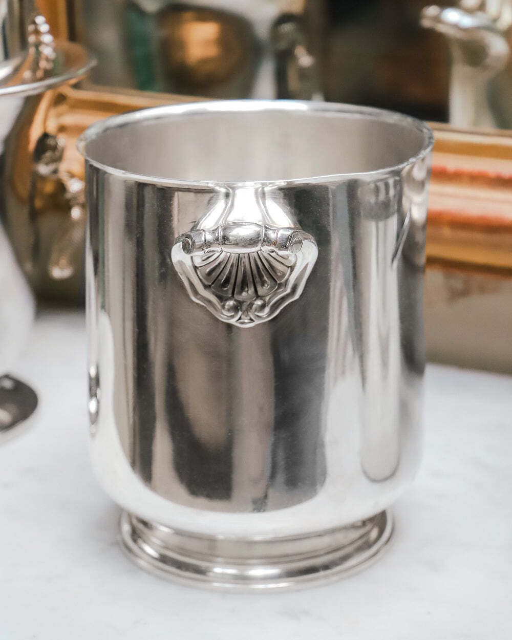 Christofle Ormesson Vintage Champagne Cooler And Ice Bucket photo for sale