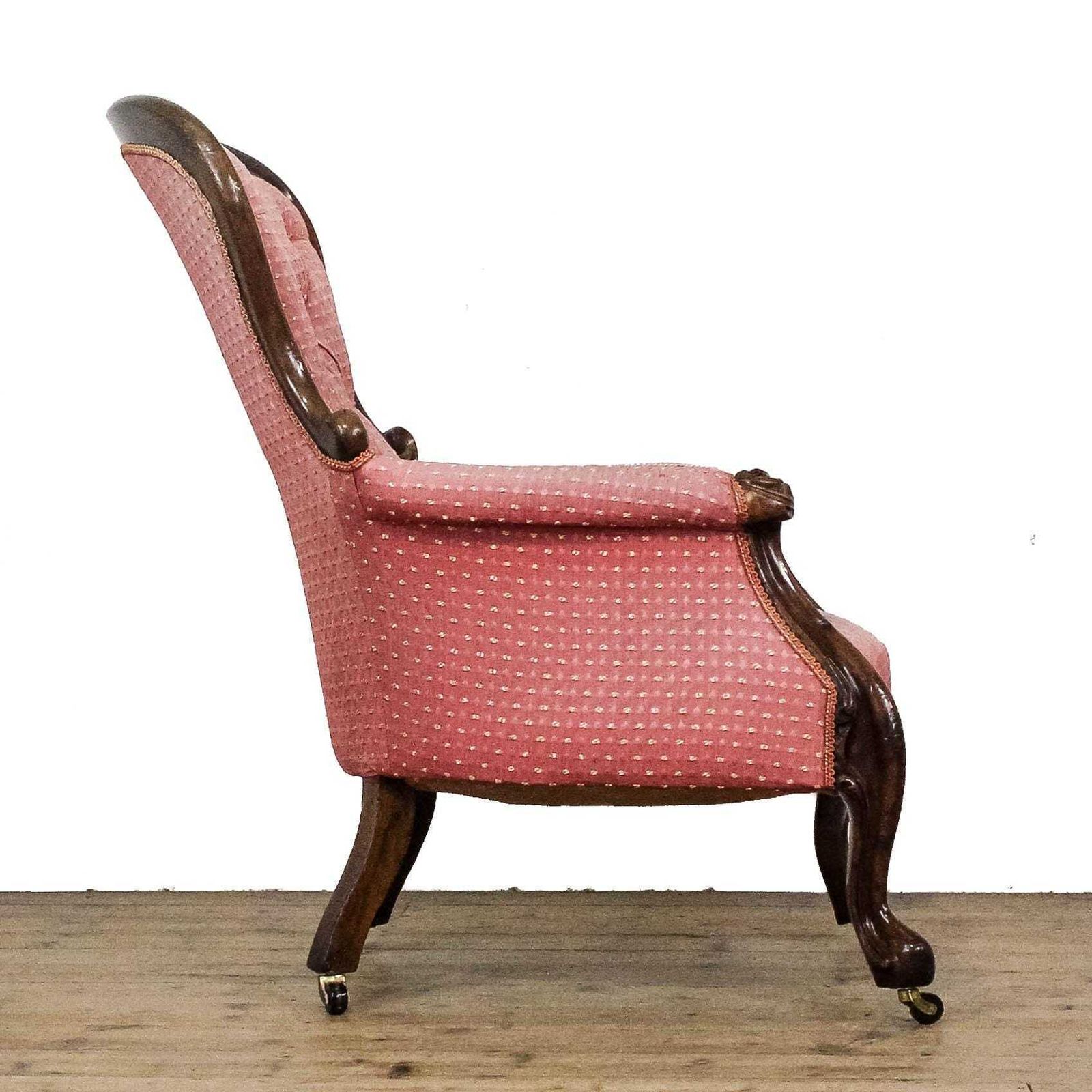 Antique Victorian Upholstered Armchair | Antique Armchair | Antique Seating | Victorian Antiques | Victorian Armchair photo vinterior