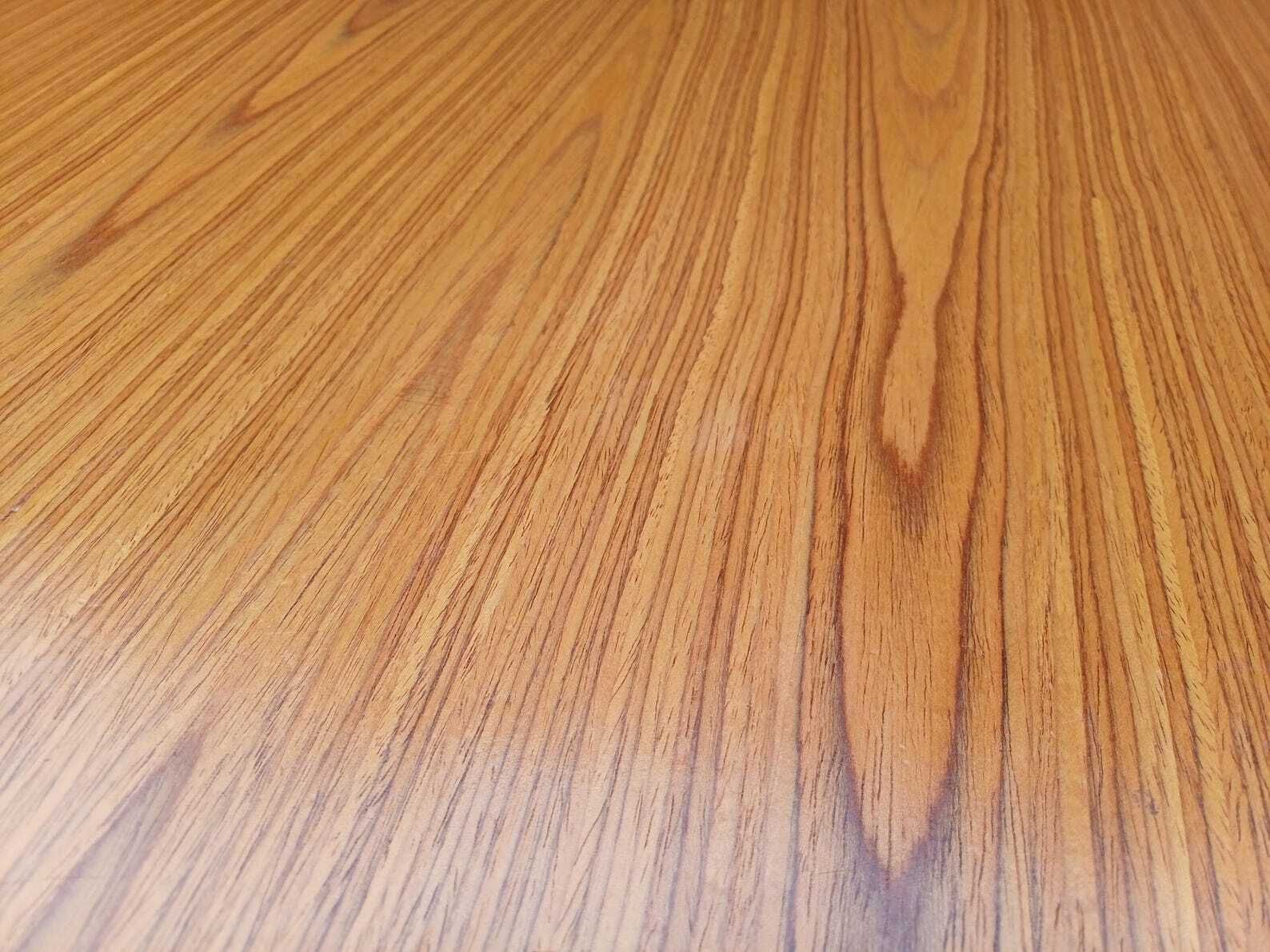 photo furniture Late 1970s Retro Extending Dining Table Sculptural Scandinavian Style Exceptional Quality Solid Wood Base Near Perfect Free Hand Delivery