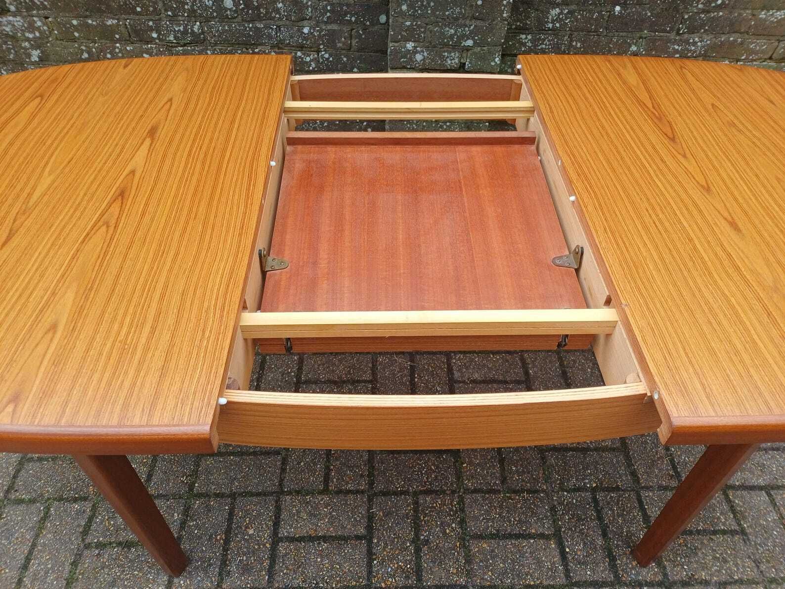 795.0 Late 1970s Retro Extending Dining Table Sculptural Scandinavian Style Exceptional Quality Solid Wood Base Near Perfect Free Hand Delivery photo