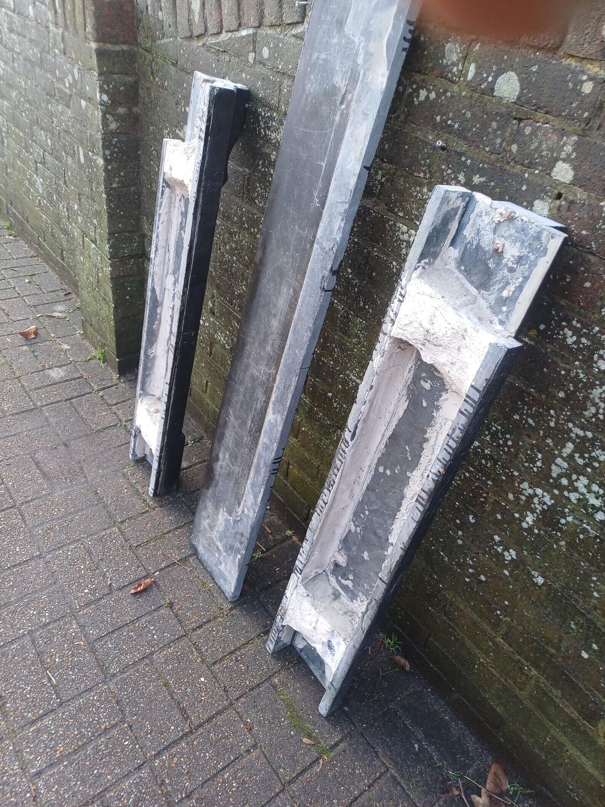 795.0 Victorian Slate Fire Surround Mantelpiece Antique Fireplace Surround Painted Faux Marble Columns Architectural Salvage Free Hand Delivery photo