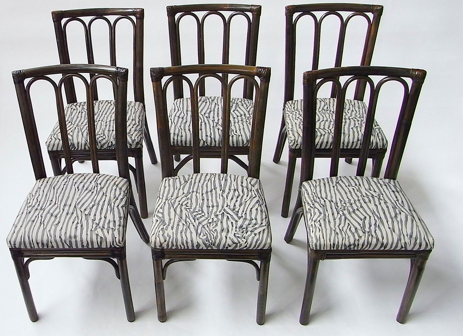 Dining Chairs In Rattan And Bamboo From Mcguire, USA, 1970s, Set Of 6 photo furniture