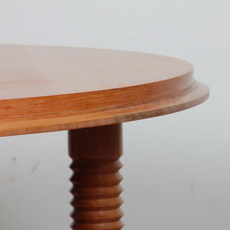 Wooden Coffee Table In The Style Of Charles Dudouyt, 1940 photo Furniture