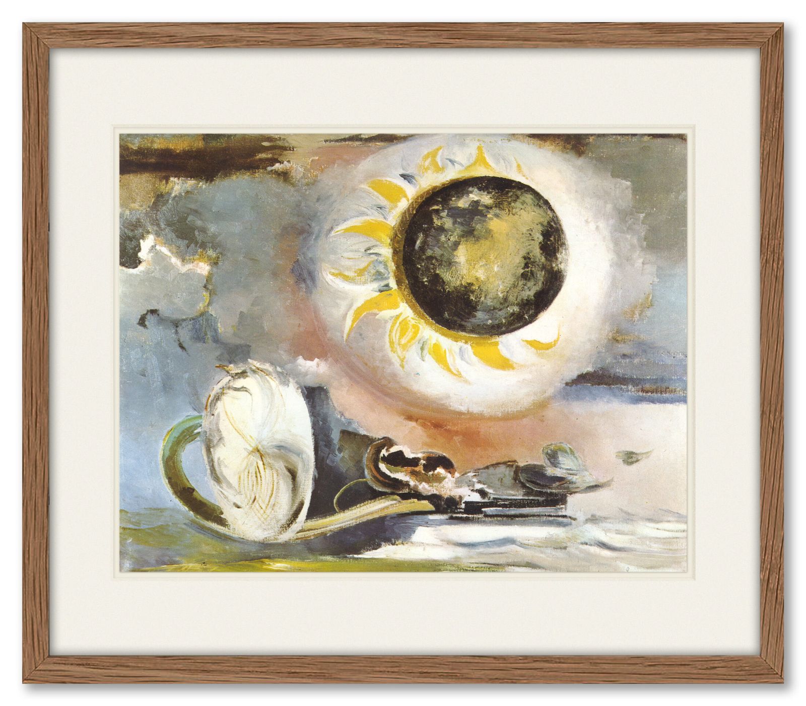 Lovely Framed 1960s Print By British Surrealist Paul Nash