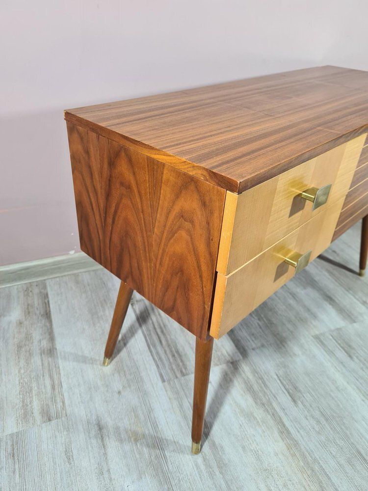 Modernist Chest Of Drawers With Contrasting Veneer, 1960s photo 401.0
