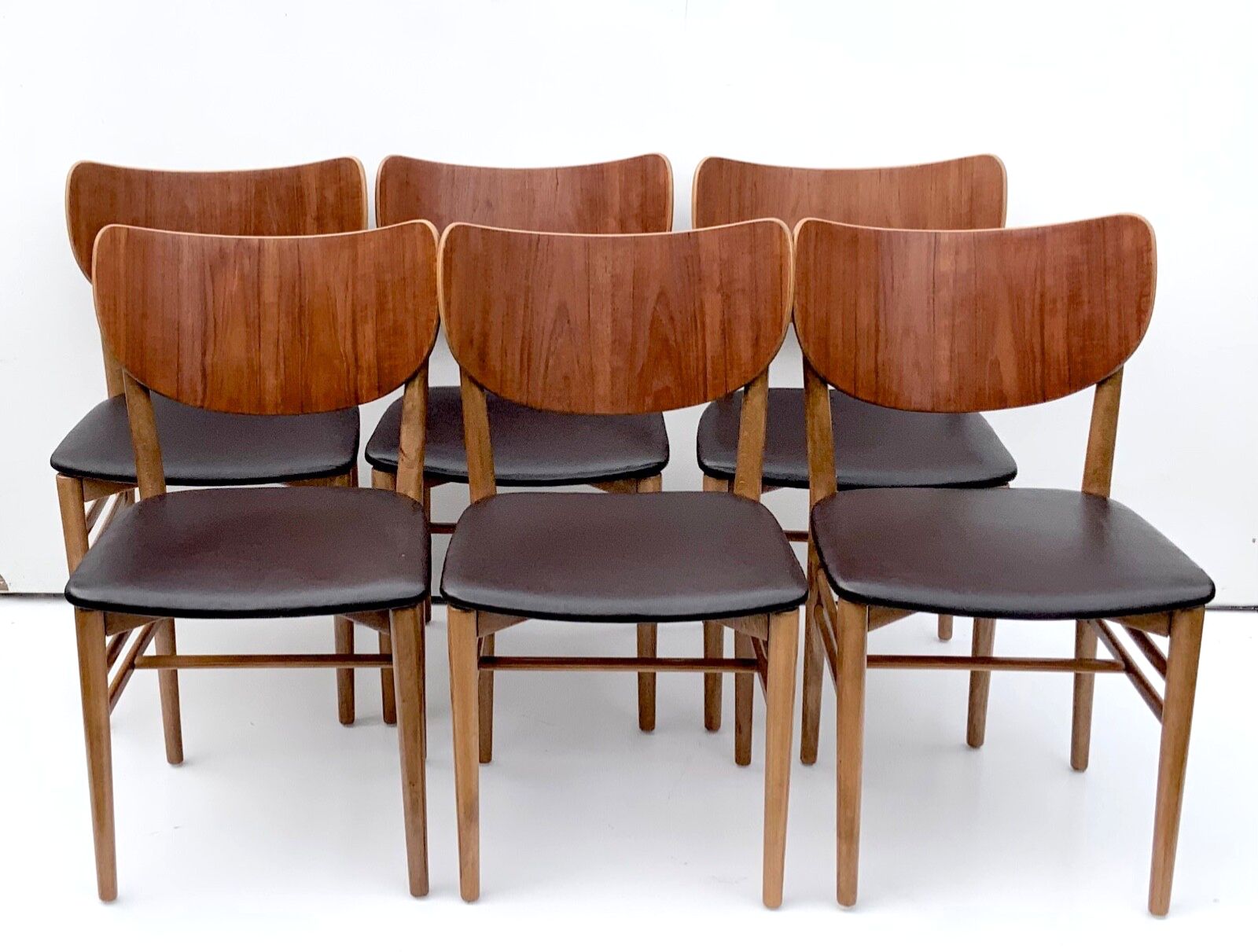 Danish Dining Chairs Set Of 6 By Niels And Eva Koppel Slagelse Mobelfabric 1950s photo Furniture