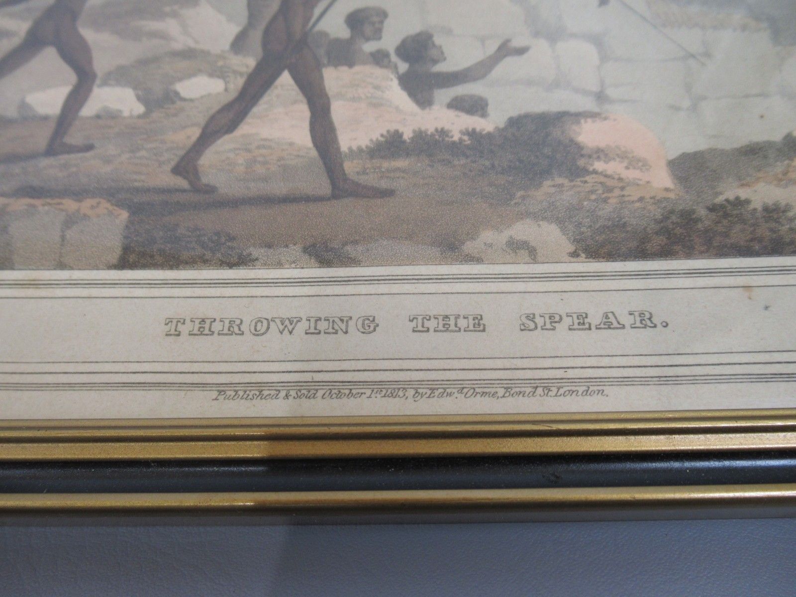 1813 M Dubourg Set 4 Prints New South Wales Indigenous Scenes Aquatint Antique photo vintage