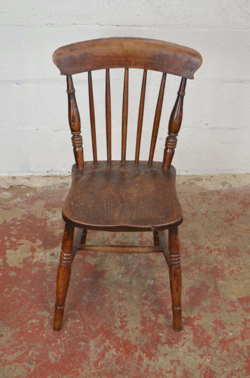 A 19th Century Farmhouse/Country Cottage Spindle Back Chair photo furniture