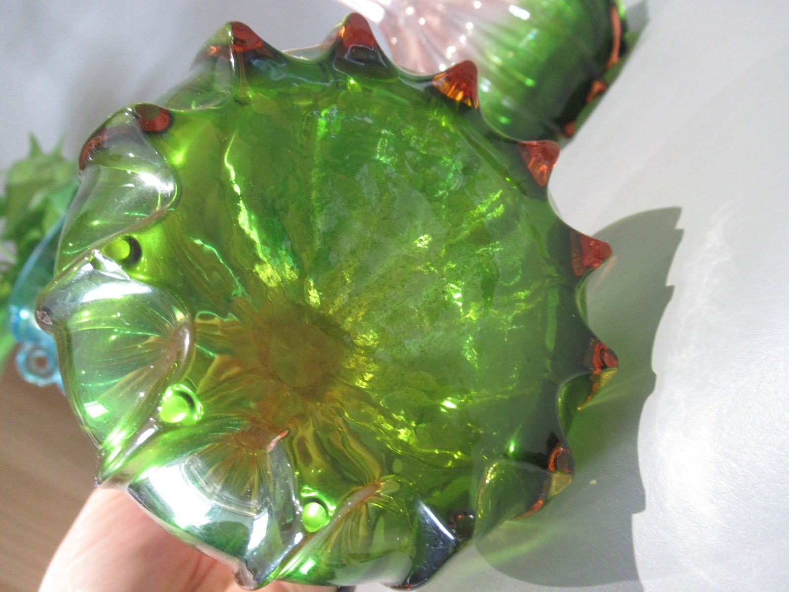 Art Nouveau Pair Rubina Verde 1920s Glass Vases Soliflore French Bohemian photo vintage