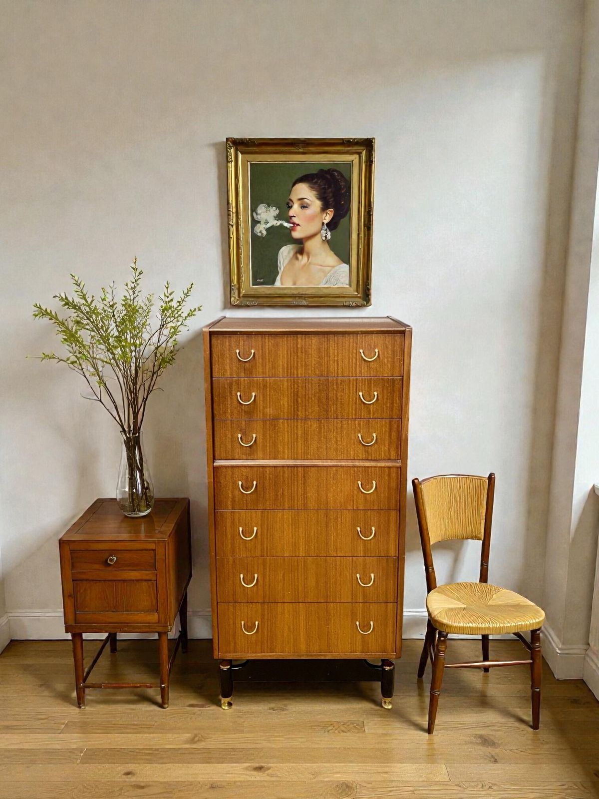 Vintage Mid Century G Plan E. Gomme Tola Librenza Tallboy Chest Of Drawers