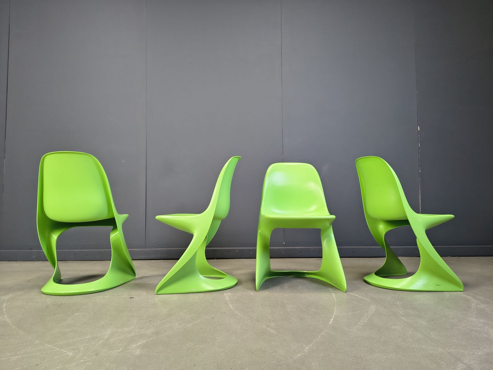 Set Of 4 Casalino Dining Chair By Alexander Begge For Casala, 1970s