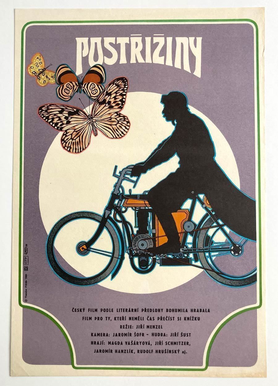 Original Movie Poster, Cutting It Short, Theodor Pištek, 1980, Genuine Czech Vintage Print