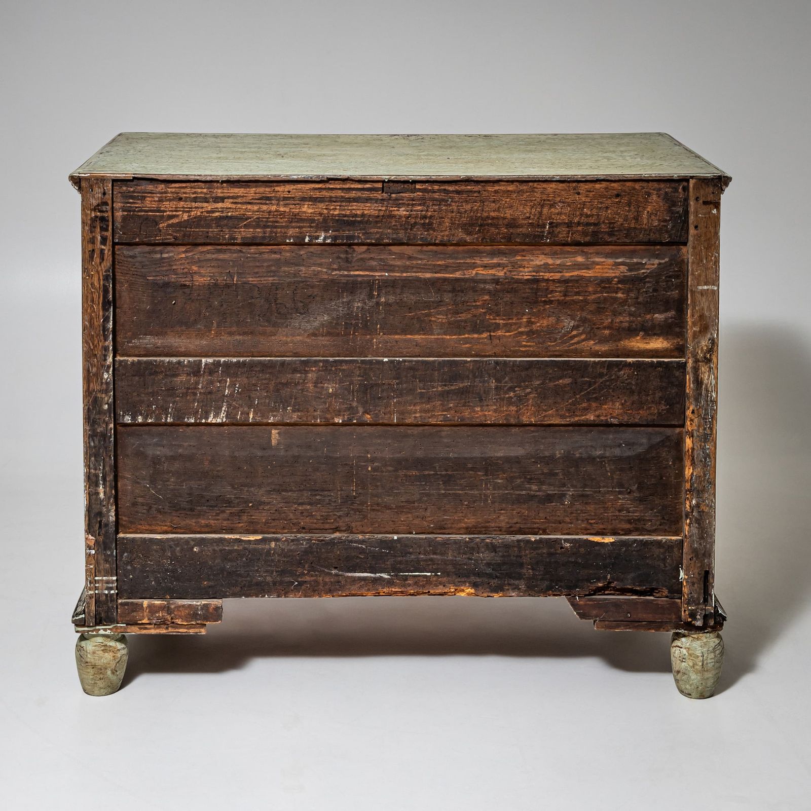 Light Green Patinated Chest Of Drawers With Silvered Accents, Late 18th Century photo buy