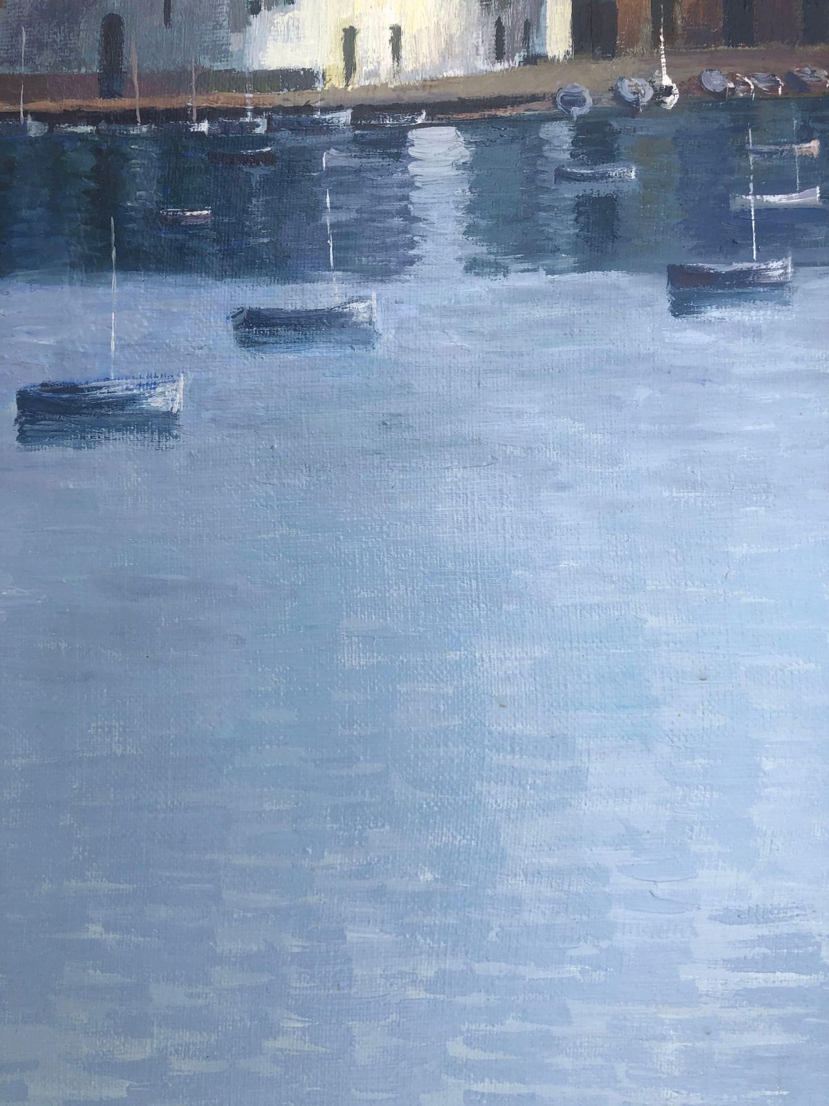 Josep Maria Vayreda Canadell Cadaqués View Spain Seascape Oil Painting On Canvas C.1990 photo Art