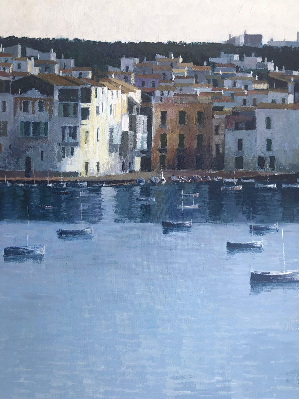 Josep Maria Vayreda Canadell Cadaqués View Spain Seascape Oil Painting On Canvas C.1990 photo buy