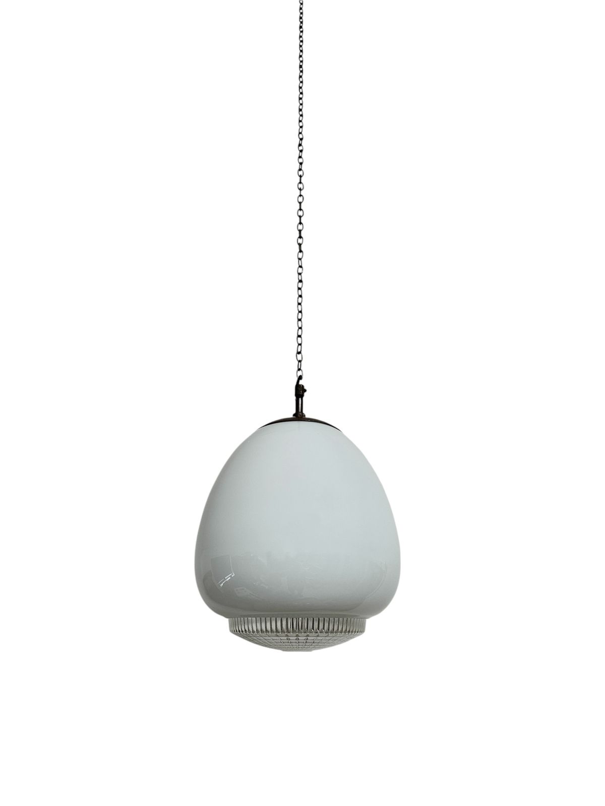 1295.0 Set Run Antique Church Diffused Opaline Tulip Shaped Milk Glass Ceiling Pendant Light Lamp By Sunglow photo