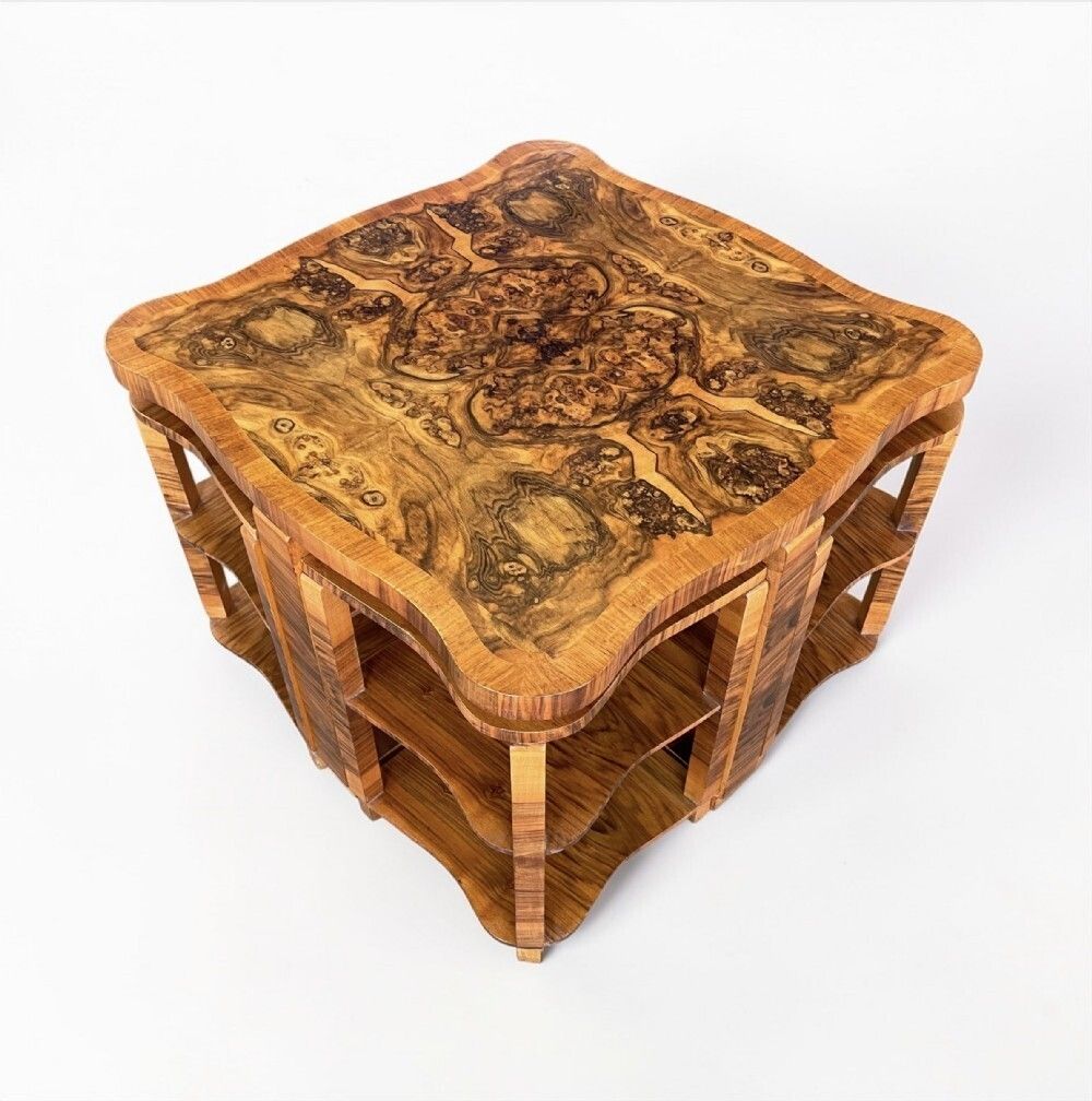 Art Deco Nest Of Five Tables By Harry And Lou Epstein photo furniture