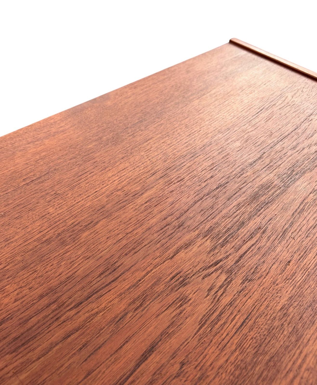 photo vinterior Danish Teak Chest Of Drawers Scalloped Handles Mid Century Tallboy 1960s