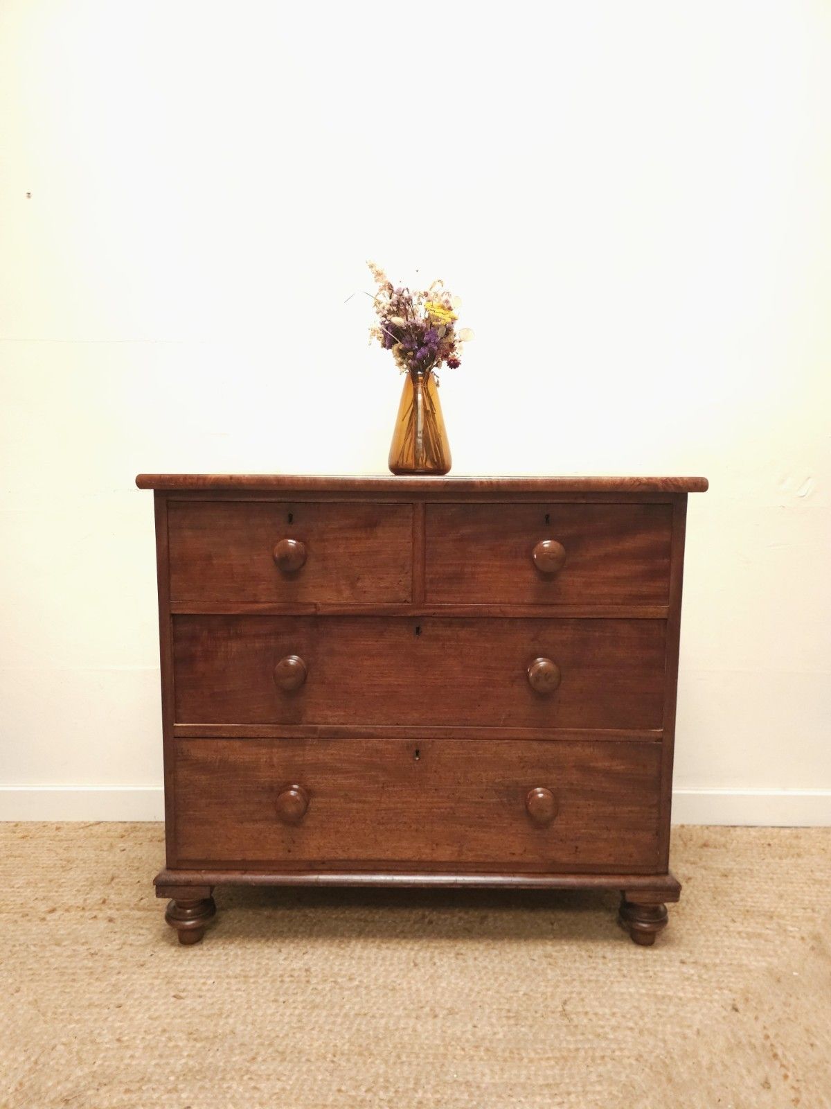Furniture Victorian Chest Of Drawers Mahogany Vintage Antique Storage Rustic Delivery photo