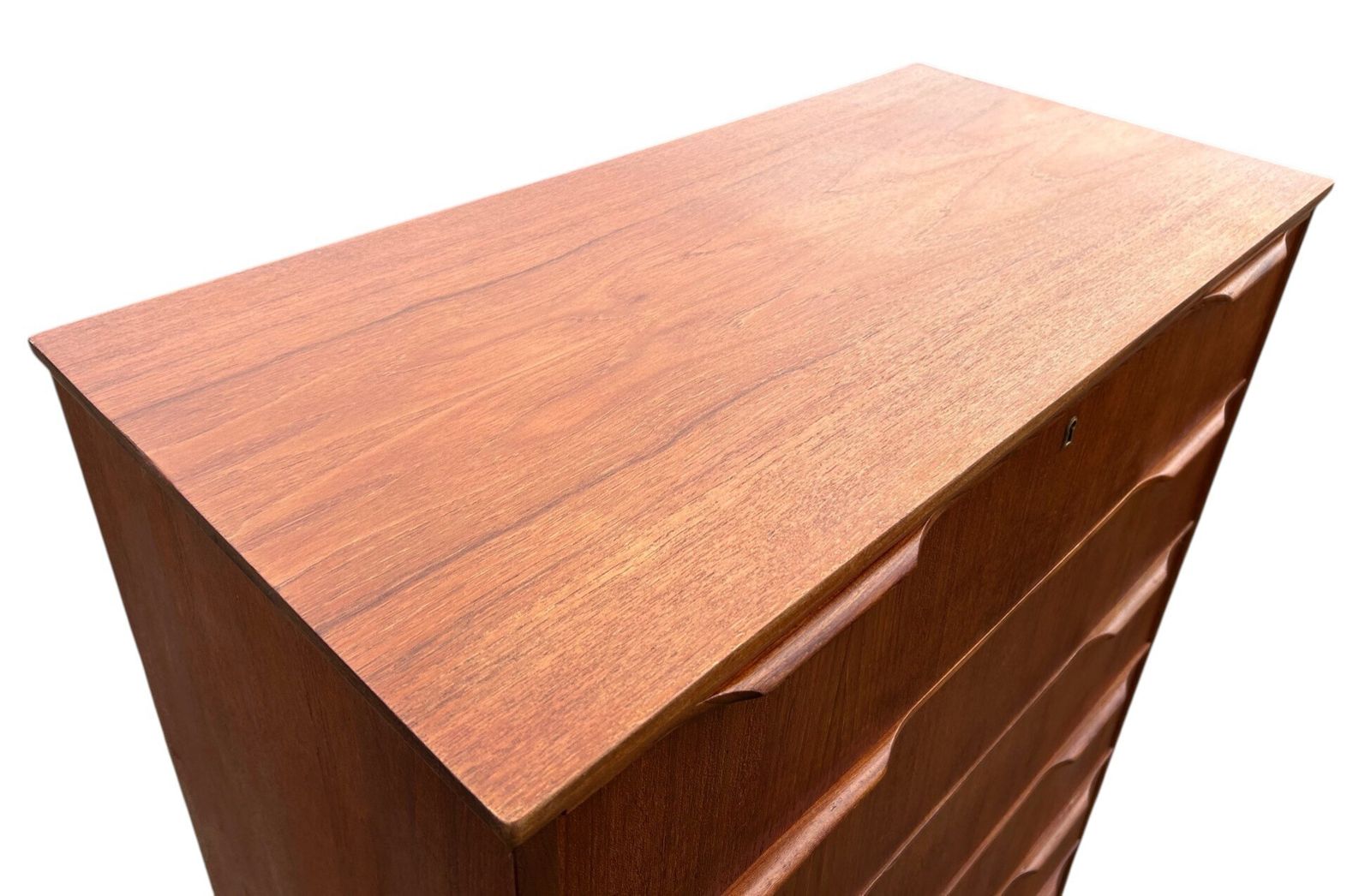 Danish Large Teak Chest Of Drawers Mid Century Tallboy 1960s photo 1450.0