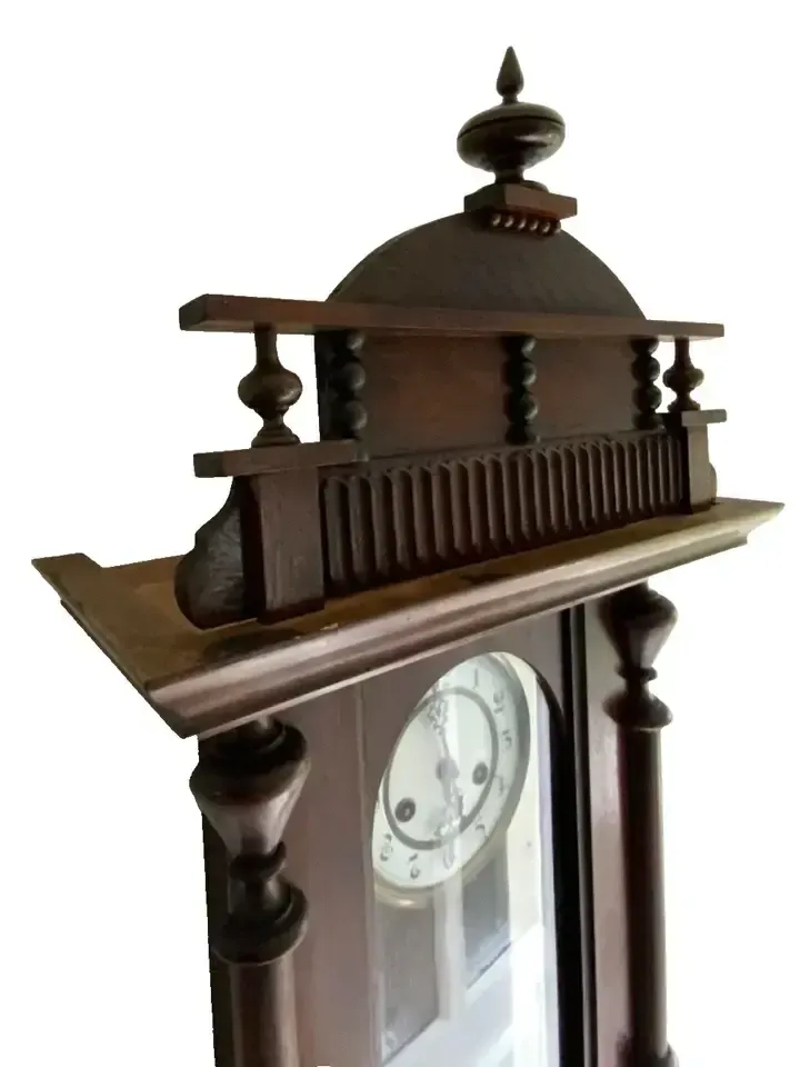 255.0 Antique Regulator Wall Clock With Gustav Becker Movement, Germany 1900s photo