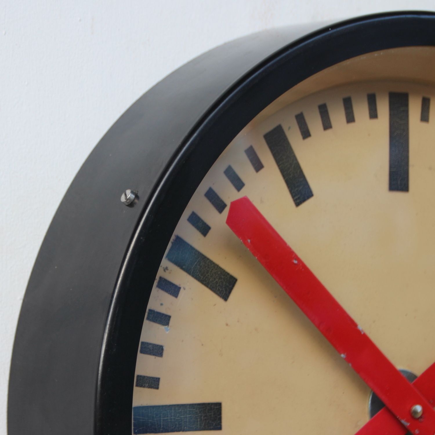 1950s East German Vintage Factory Wall Clock. Fully Guaranteed. London Timepiece photo Home Decor