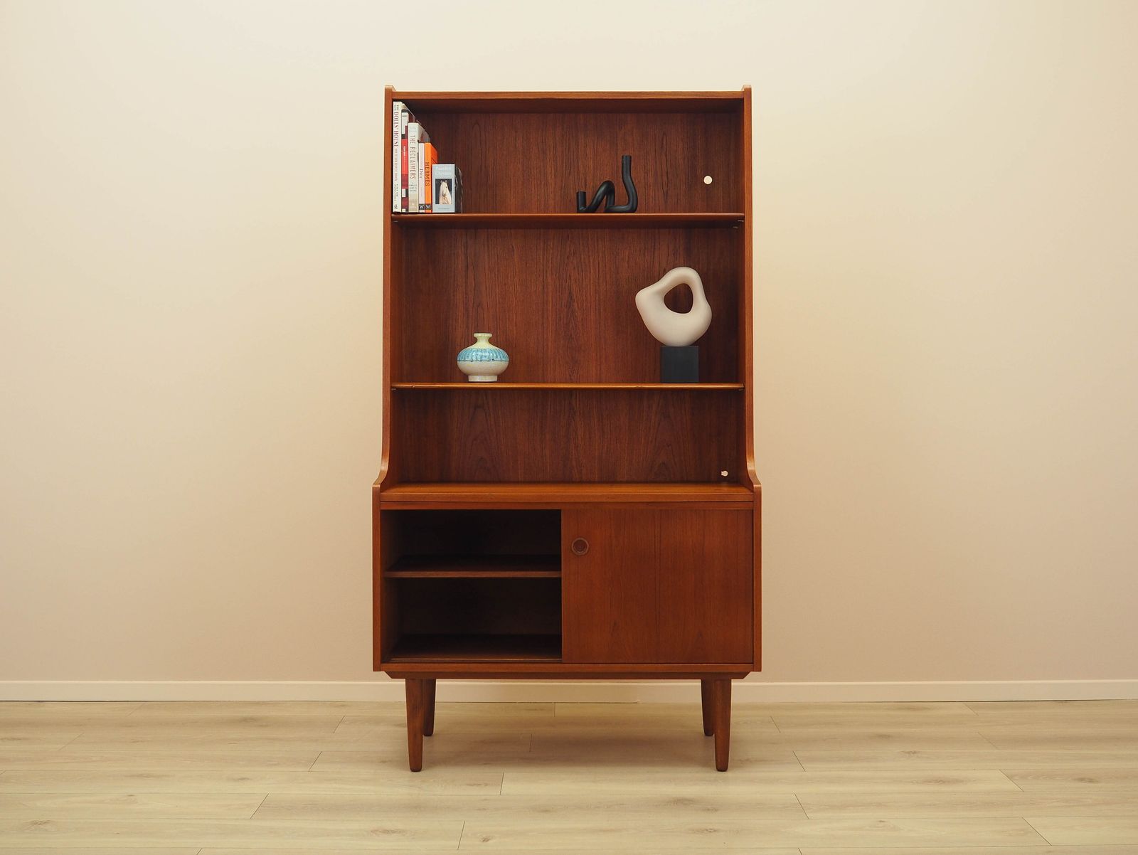 Teak Bookcase, Danish Design, 1970s, Designer: Johannes Sorth photo for sale
