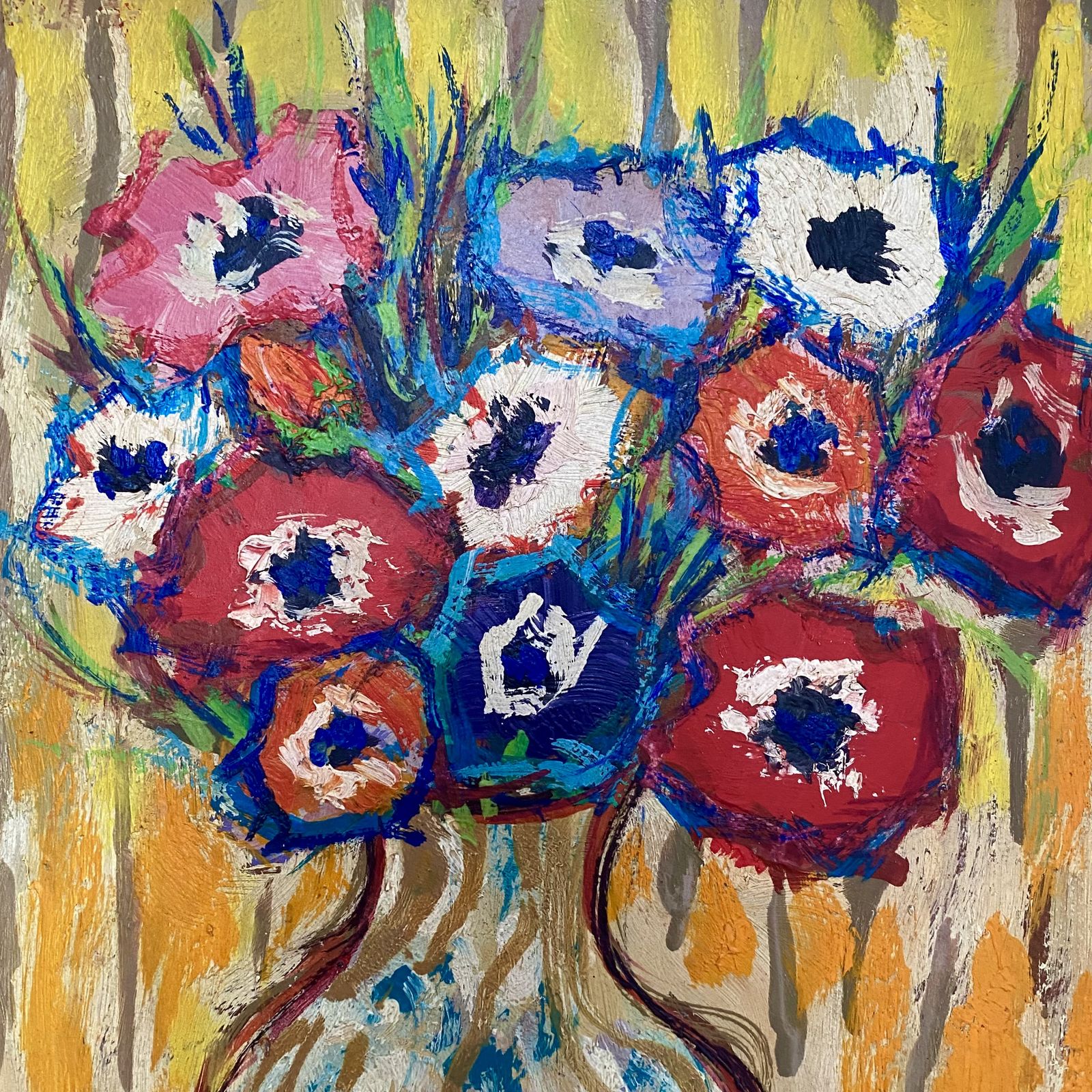 French Still Life With Flowers Painting By Claude Barthélemy photo furniture