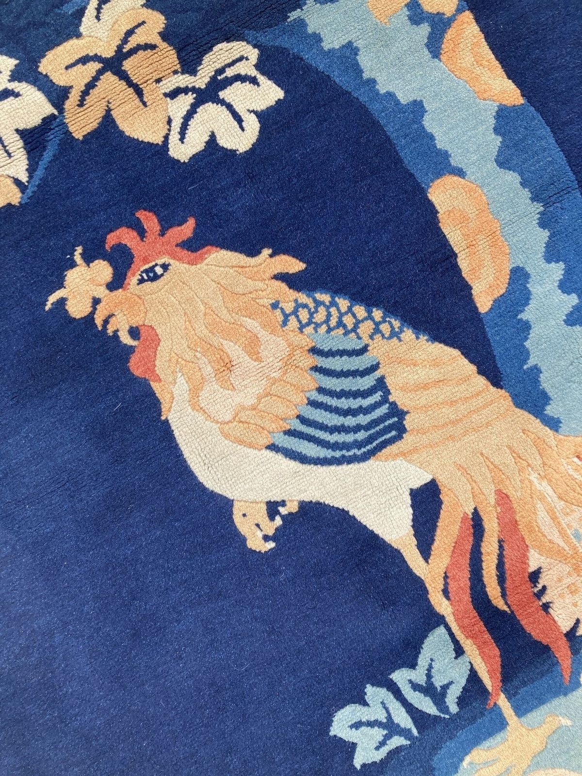 Textiles Vintage Chinese Pao Tao Rug 1.52m X 0.91m photo