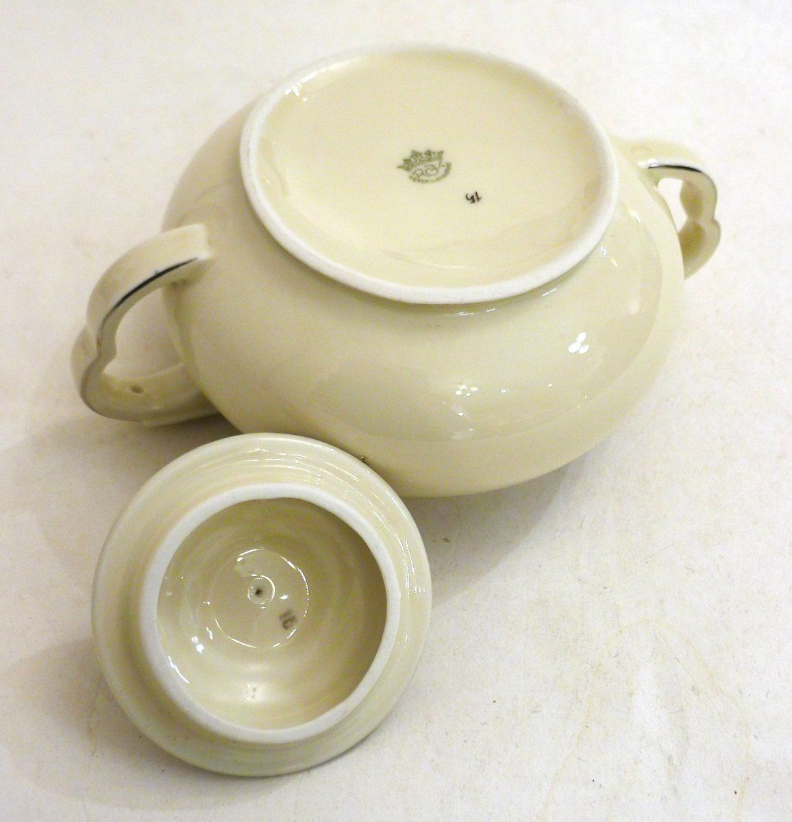 Art Deco Coffee Service In Porcelain From Rgk, Czech, 1930s photo buy