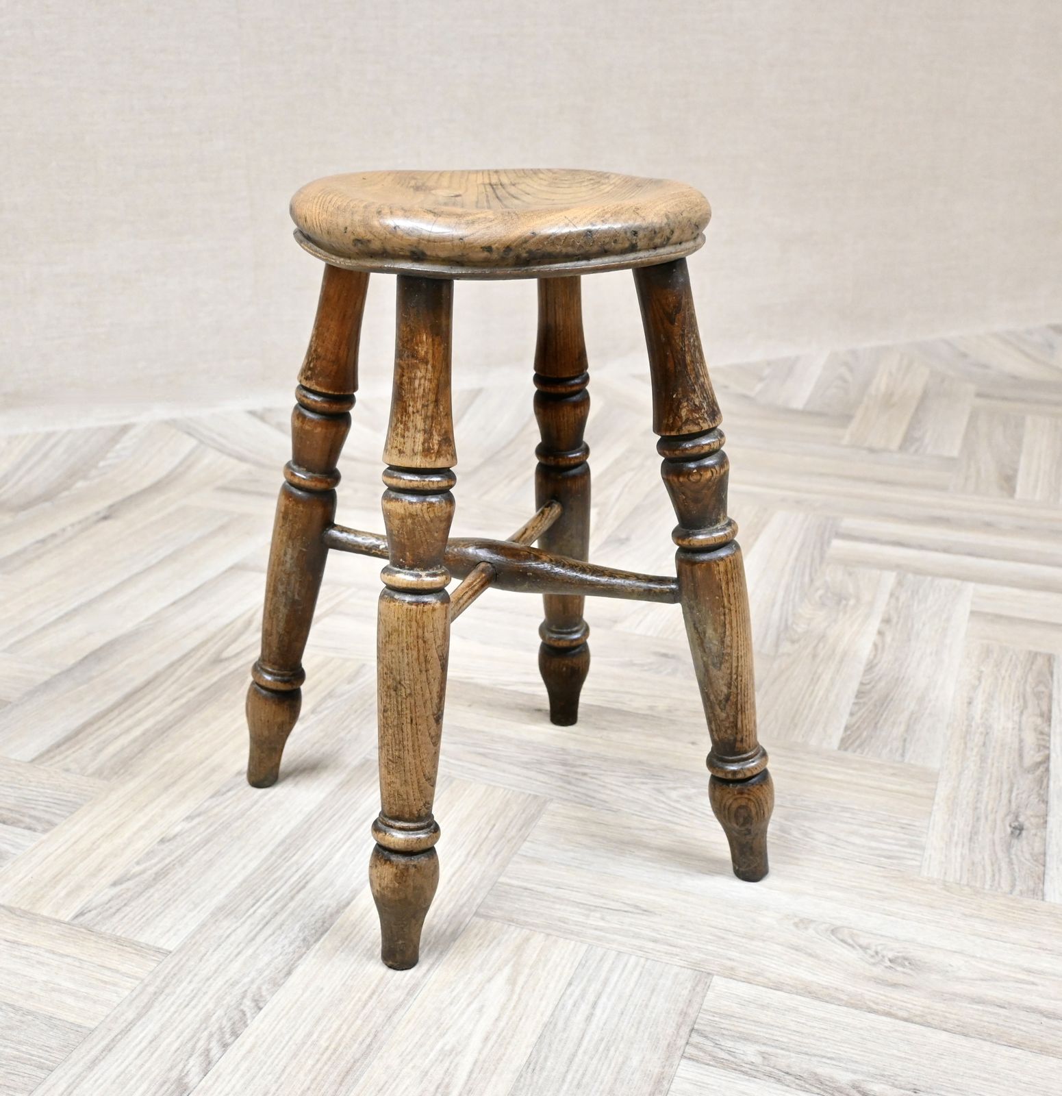 Antique Four Leg Alebouse Stool