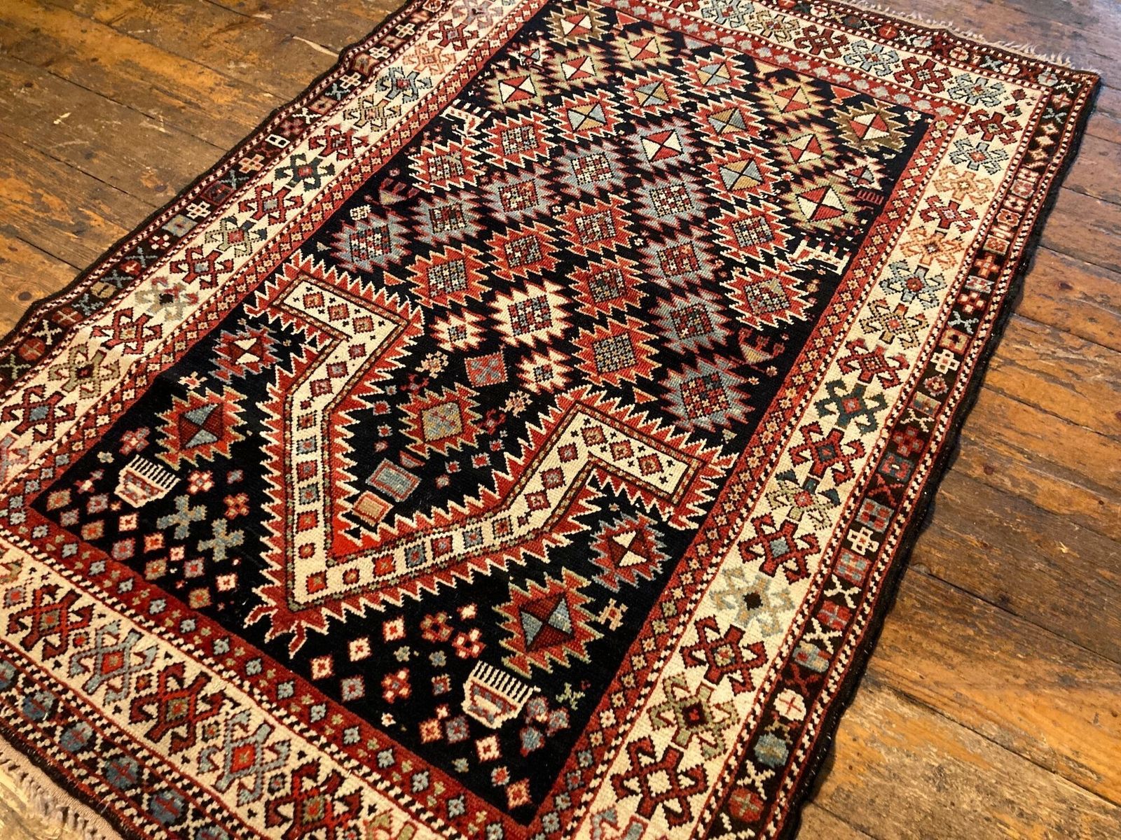 Antique Caucasian Prayer Rug 1.51m X 1.03m photo 1900.0